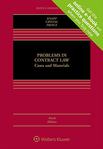 9781543820218: Problems in Contract Law: Cases and Materials, Ninth Edition [Connected Casebook] bundled with 2019-2020 Supplement