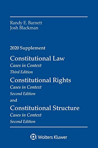 Beispielbild fr Constitutional Law: Cases in Context, 2020 Supplement (Supplements) (Case Supplements) zum Verkauf von BooksRun