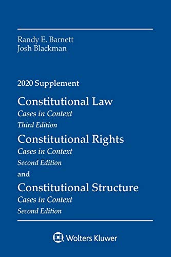 Stock image for Constitutional Law: Cases in Context, 2020 Supplement (Supplements) (Case Supplements) for sale by BooksRun