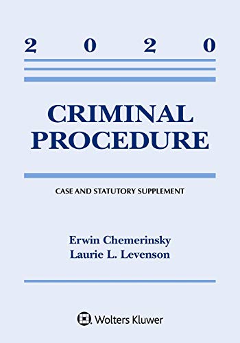 Imagen de archivo de Criminal Procedure 2020 Case and Statutory Supplement a la venta por TextbookRush