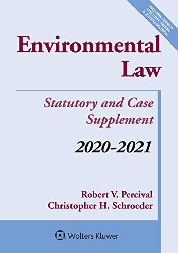 Imagen de archivo de Environmental Law: Statutory and Case Supplement : 2020-2021 a la venta por Better World Books