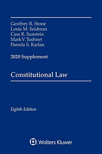 Beispielbild fr Constitutional Law: 2020 Supplement (Supplements) zum Verkauf von BooksRun