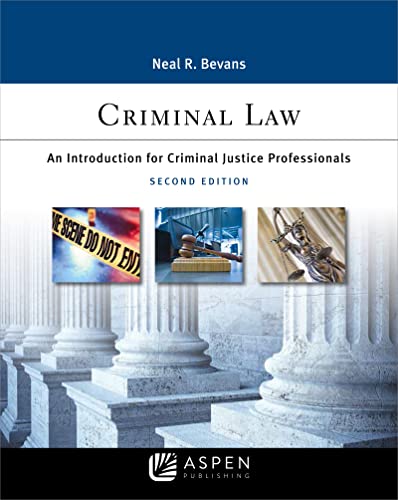 9781543822212: Criminal Law: An Introduction for Criminal Justice Professionals (Aspen College)