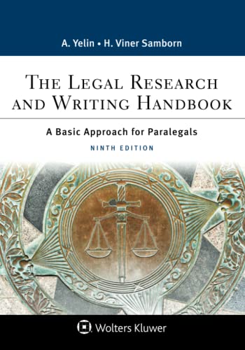Beispielbild fr The Legal Research and Writing Handbook: A Basic Approach for Paralegals 9E [Connected eBook] (Aspen Paralegal Series) zum Verkauf von BooksRun