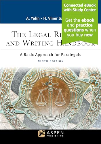 Stock image for The Legal Research and Writing Handbook: A Basic Approach for Paralegals 9E [Connected eBook] (Aspen Paralegal Series) for sale by BooksRun