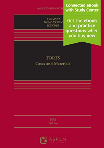 Stock image for Torts: Cases and Materials (Aspen Casebook) for sale by HPB-Red