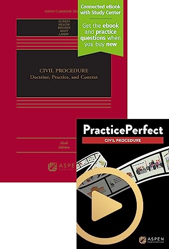 Imagen de archivo de Bundle: Civil Procedure: Doctrine, Practice, and Context, Sixth Edition with PracticePerfect Civil Procedure a la venta por Books Unplugged