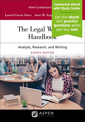 Beispielbild fr The Legal Writing Handbook: Analysis, Research, and Writing [Connected eBook with Study Center] (Aspen Coursebook) zum Verkauf von BooksRun