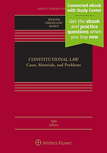 Beispielbild fr Constitutional Law: Cases, Materials, and Problems (Aspen Casebook) zum Verkauf von BooksRun