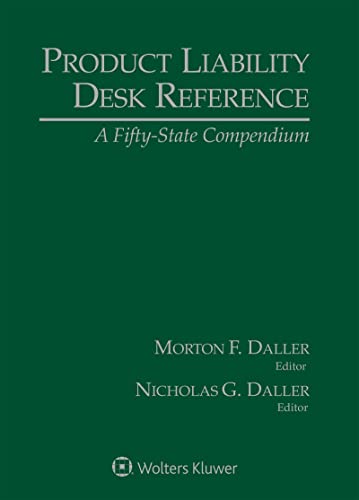 9781543837346: Product Liability Desk Reference 2022: A Fifty-state Compendium