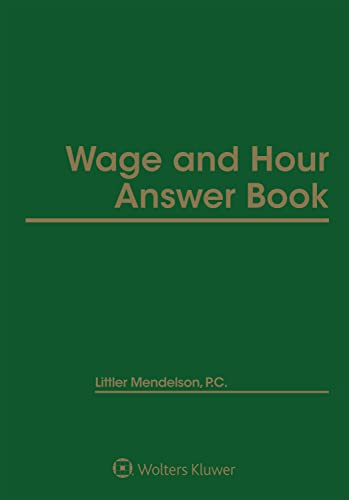 Beispielbild fr Wage and Hour Answer Book 2022 zum Verkauf von HPB-Red