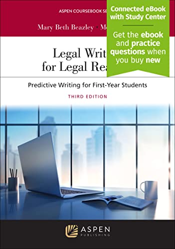 Beispielbild fr Legal Writing for Legal Readers: Predictive Writing for First-Year Students (Aspen Coursebook Series) zum Verkauf von BooksRun