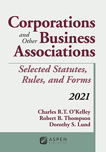 Stock image for Corporations and Other Business Associations: Selected Statutes, Rules, and Forms, 2021 (Supplements) for sale by BooksRun