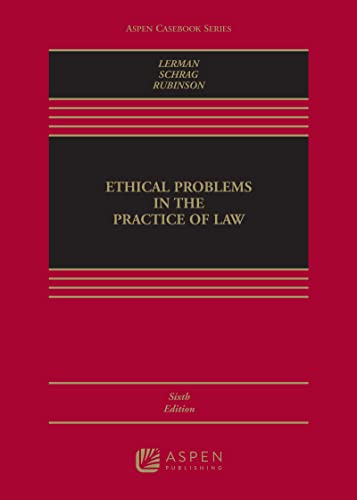 Beispielbild fr Ethical Problems in the Practice of Law (Aspen Casebook) zum Verkauf von BooksRun
