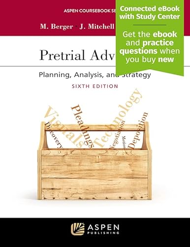 Imagen de archivo de Pretrial Advocacy: Planning, Analysis, and Strategy [Connected eBook with Study Center] (Aspen Coursebook) a la venta por BooksRun