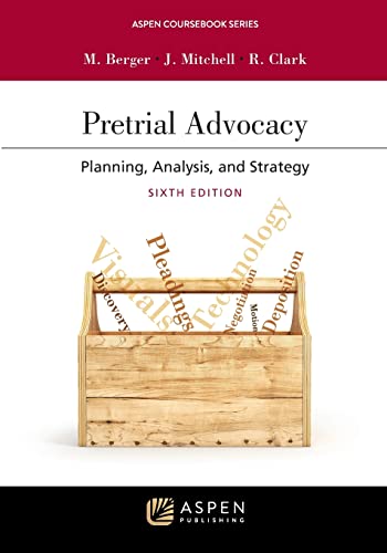 Stock image for Pretrial Advocacy: Planning, Analysis, and Strategy [Connected eBook with Study Center] (Aspen Coursebook) for sale by BooksRun