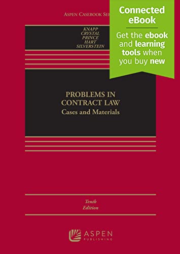 Stock image for Problems in Contract Law: Cases and Materials [Connected eBook with Study Center] (Aspen Casebook) for sale by Big River Books