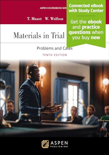 Stock image for Materials in Trial Advocacy: Problems and Cases [Connected eBook with Study Center] (Aspen Coursebook) for sale by Revaluation Books
