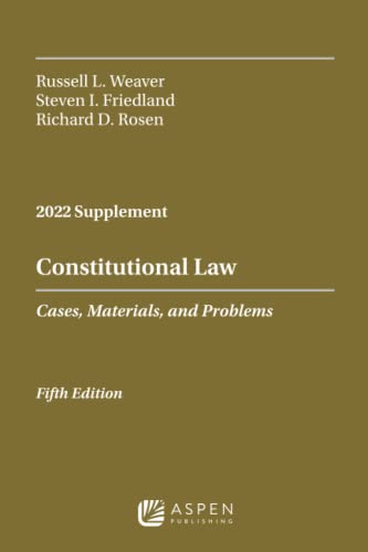 Beispielbild fr Constitutional Law: Cases, Materials, and Problems, 2022 Case Supplement (Supplements) zum Verkauf von BooksRun