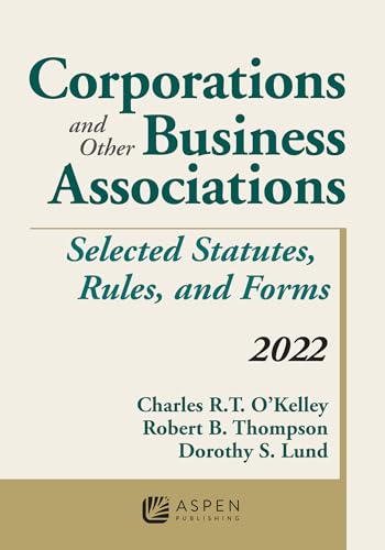 Beispielbild fr Corporations and Other Business Associations 2022 Edition: Selected Statutes, Rules, and Forms (Supplements) zum Verkauf von BooksRun