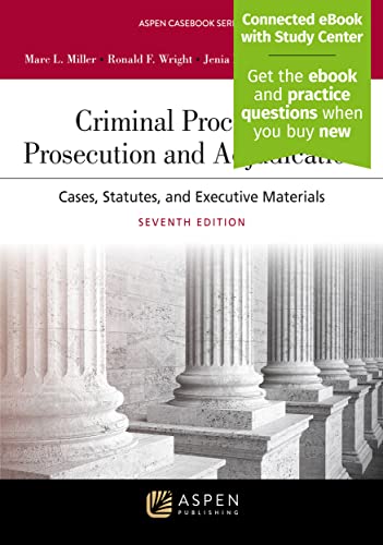 Imagen de archivo de Criminal Procedures: Prosecution and Adjudication: Cases, Statutes, and Executive Materials [Connected eBook with Study Center] (Aspen Casebook) a la venta por BooksRun