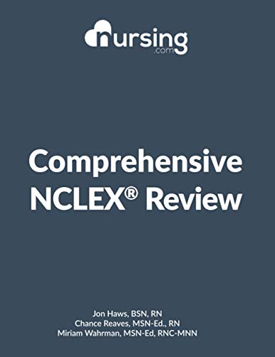 Stock image for NURSING.com Comprehensive NCLEX Book [458 Pages] (2020, review for nursing students, full-color, content + practice questions + answers + cheat sheets) for sale by ThriftBooks-Dallas