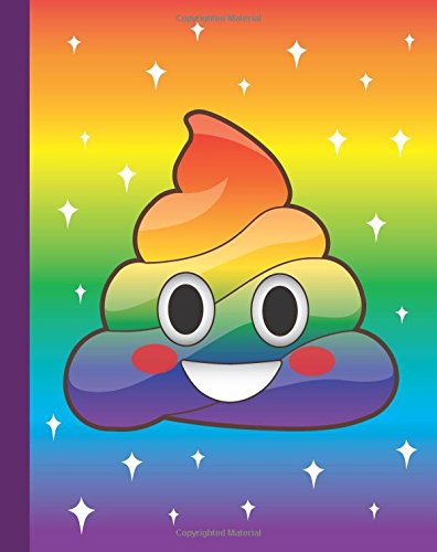 Cute Emoji Rainbow Unicorn Poop Journal: Emojis Unicorn Writing ...