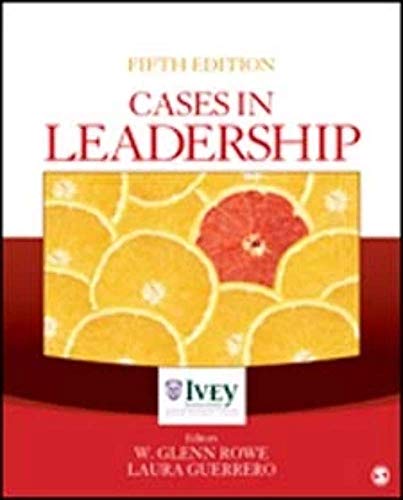 Stock image for Cases in Leadership (The Ivey Casebook Series) for sale by HPB-Red