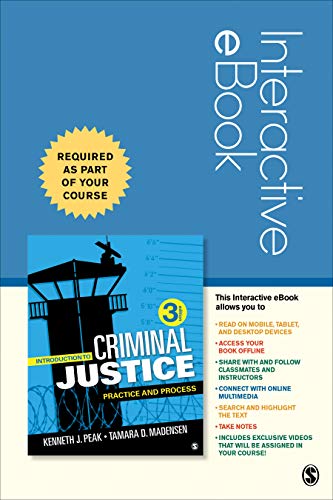 Stock image for Introduction to Criminal Justice Interactive eBook Student Version: Practice and Process for sale by SecondSale