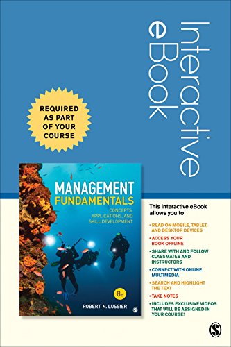 Stock image for Management Fundamentals Interactive Ebook: Concepts, Applications, and Skill Development for sale by Revaluation Books