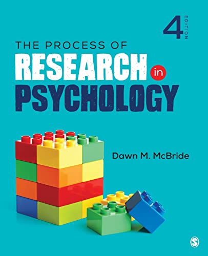 Imagen de archivo de The Process of Research in Psychology a la venta por BooksRun