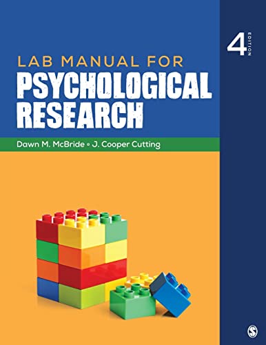 Beispielbild fr Lab Manual for Psychological Research zum Verkauf von Monster Bookshop