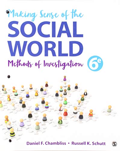 Stock image for Making Sense of the Social World: Methods of Investigation for sale by BGV Books LLC