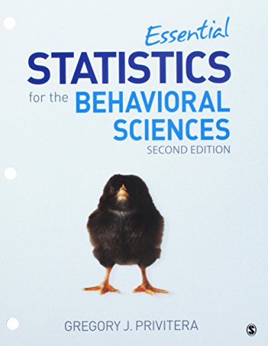 Stock image for Essential Statistics for the Behavioral Sciences for sale by GoldBooks