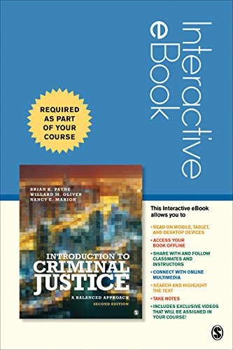 Beispielbild fr Introduction to Criminal Justice Interactive eBook: A Balanced Approach zum Verkauf von BooksRun