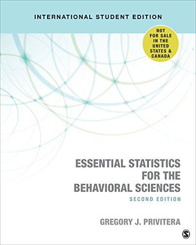 Stock image for Essential Statistics for the Behavioral Sciences for sale by Blackwell's