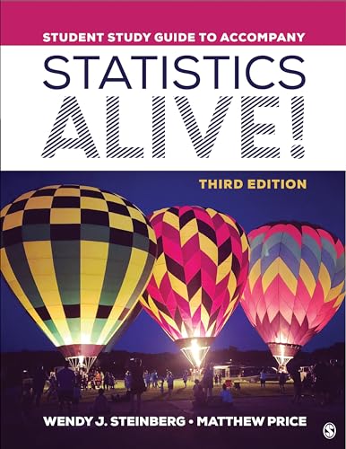 Beispielbild fr Student Study Guide to Accompany Statistics Alive!, Third Edition, Wendy J. Steinberg, Matthew Price zum Verkauf von Blackwell's