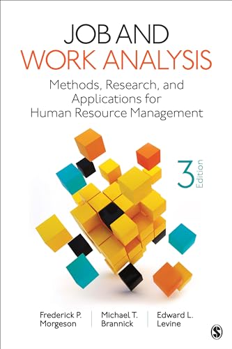 9781544329529: Job and Work Analysis: Methods, Research, and Applications for Human Resource Management