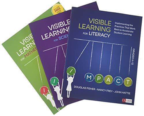 Stock image for BUNDLE: Almarode: Visible Learning for Science + Hattie: Visible Learning for Mathematics + Fisher: Visible Learning for Literacy for sale by Books Unplugged