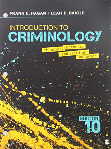 Stock image for BUNDLE: Hagan: Introduction to Criminology, 10e (Loose-leaf) + Interactive eBook for sale by HPB-Red