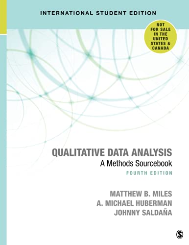 Beispielbild fr Qualitative Data Analysis - International Student Edition: A Methods Sourcebook zum Verkauf von medimops