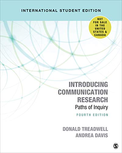 Beispielbild fr Introducing Communication Research - International Student Edition: Paths of Inquiry zum Verkauf von Studibuch