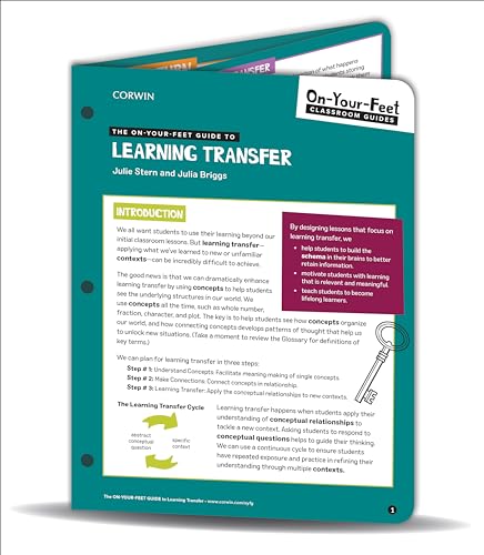 Beispielbild fr The On-Your-Feet Guide to Learning Transfer zum Verkauf von Blackwell's