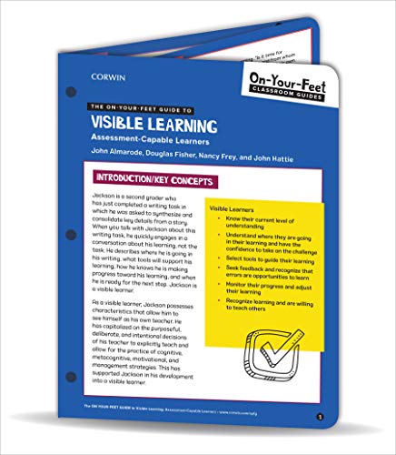 Stock image for The On-Your-Feet Guide to Visible Learning: Assessment-Capable Learners (On-Your-Feet-Guides) for sale by Inquiring Minds