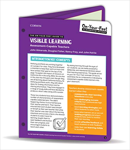 Stock image for The On-your-feet Guide to Visible Learning: Assessment-capable Teachers for sale by Revaluation Books