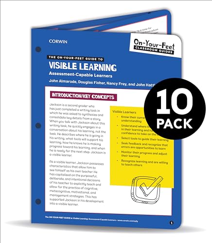 Imagen de archivo de BUNDLE: Almarode: The On-Your-Feet Guide to Visible Learning: Assessment-Capable Learners: 10 Pack (On-Your-Feet-Guides) a la venta por Big River Books