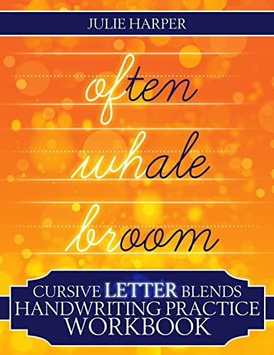 Imagen de archivo de Cursive Letter Blends Handwriting Practice Workbook: Learn to Handwrite a la venta por ThriftBooks-Dallas