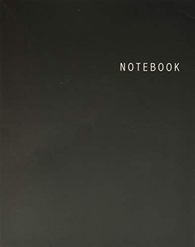 9781545240960: Notebook: Unlined Notebook - Large (8.5 x 11 inches) - 100 Pages - Black Cover