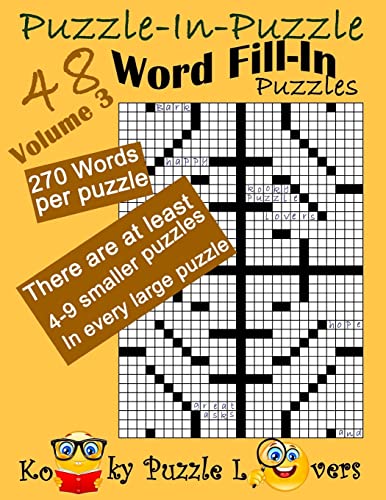 9781545276891: Puzzle-in-Puzzle Word Fill-In, Volume 3, Over 270 words per puzzle