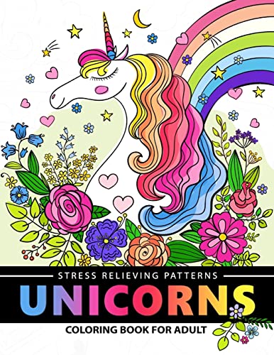 9781545337387: Unicorn Coloring Book for Adults: A Fantasy Adult coloring books